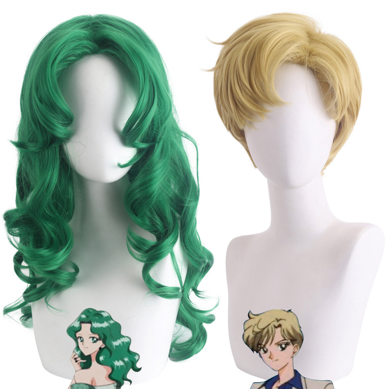 Anime Cosplay Duo - Synthetic Long Wavy Cosplay Wig for