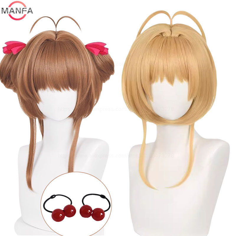 Anime Cosplay Wig Sakura Kinom - Cosplay Duo Anime ulasan dan harga