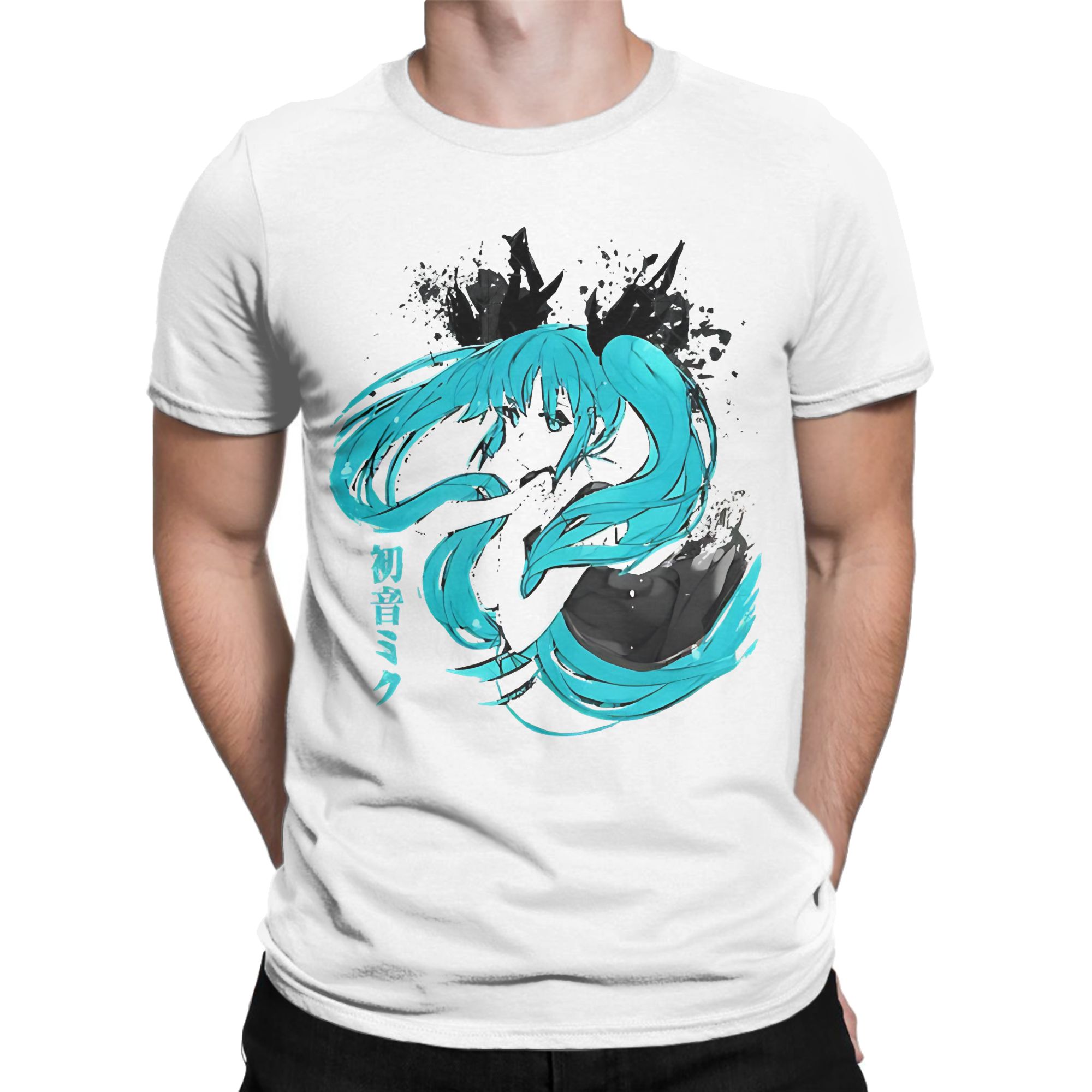 Hatsune Miku T Shirt Men Women - Anime Cosplay Female Ideas ulasan dan harga