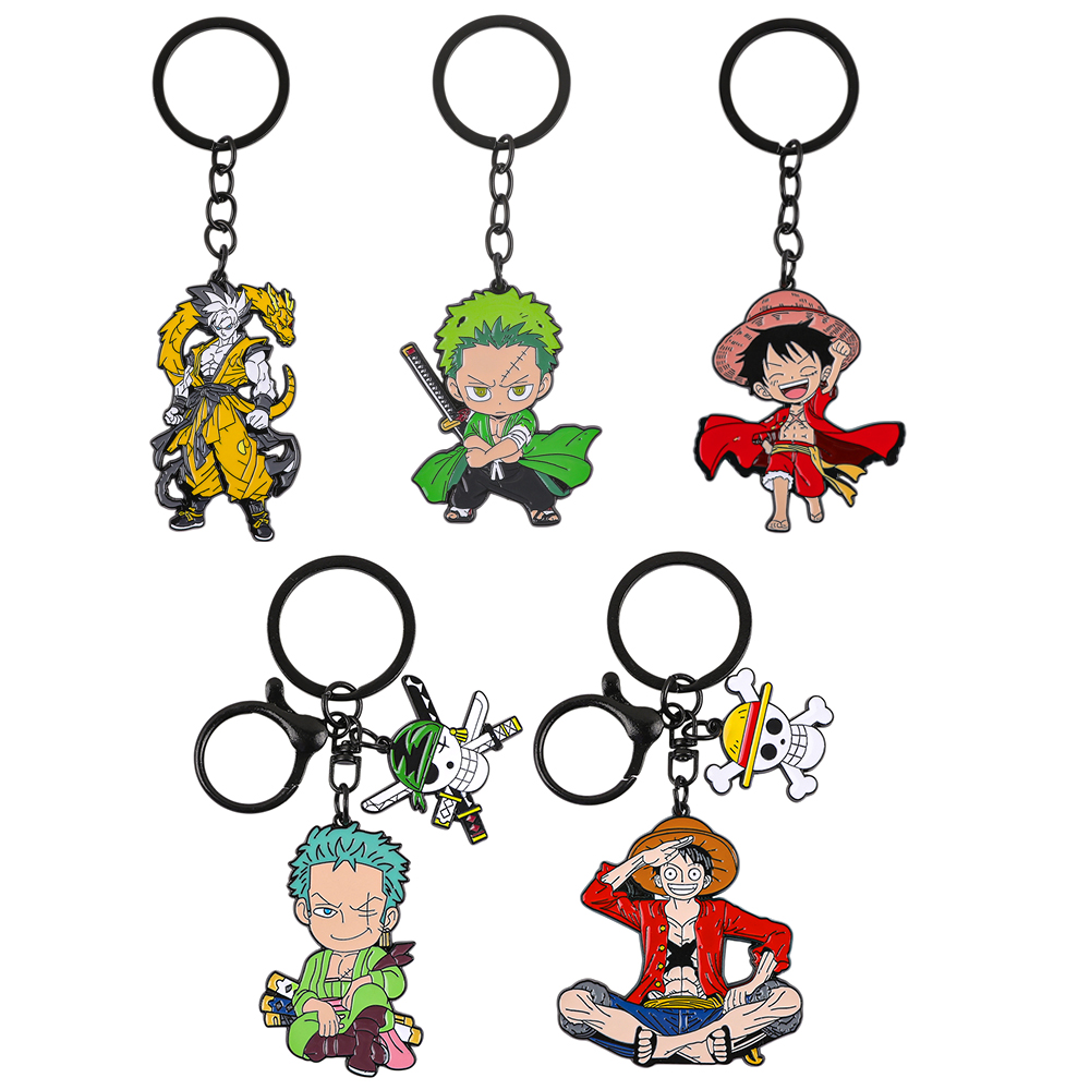 One Piece Anime Keychain Set - - Cosplay Anime Zoro ulasan dan harga