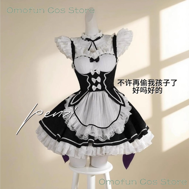 Re: 0 Rem Remu Cosplay Dress C - Anime Cosplay Rem ulasan dan harga