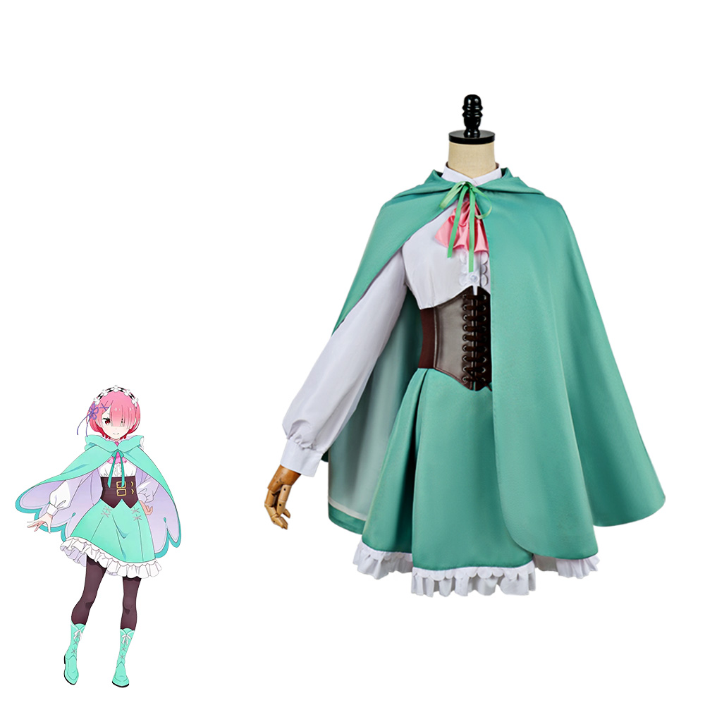Anime Re:Zero Rem Ram Cosplay  - Anime Cosplay Rem ulasan dan harga