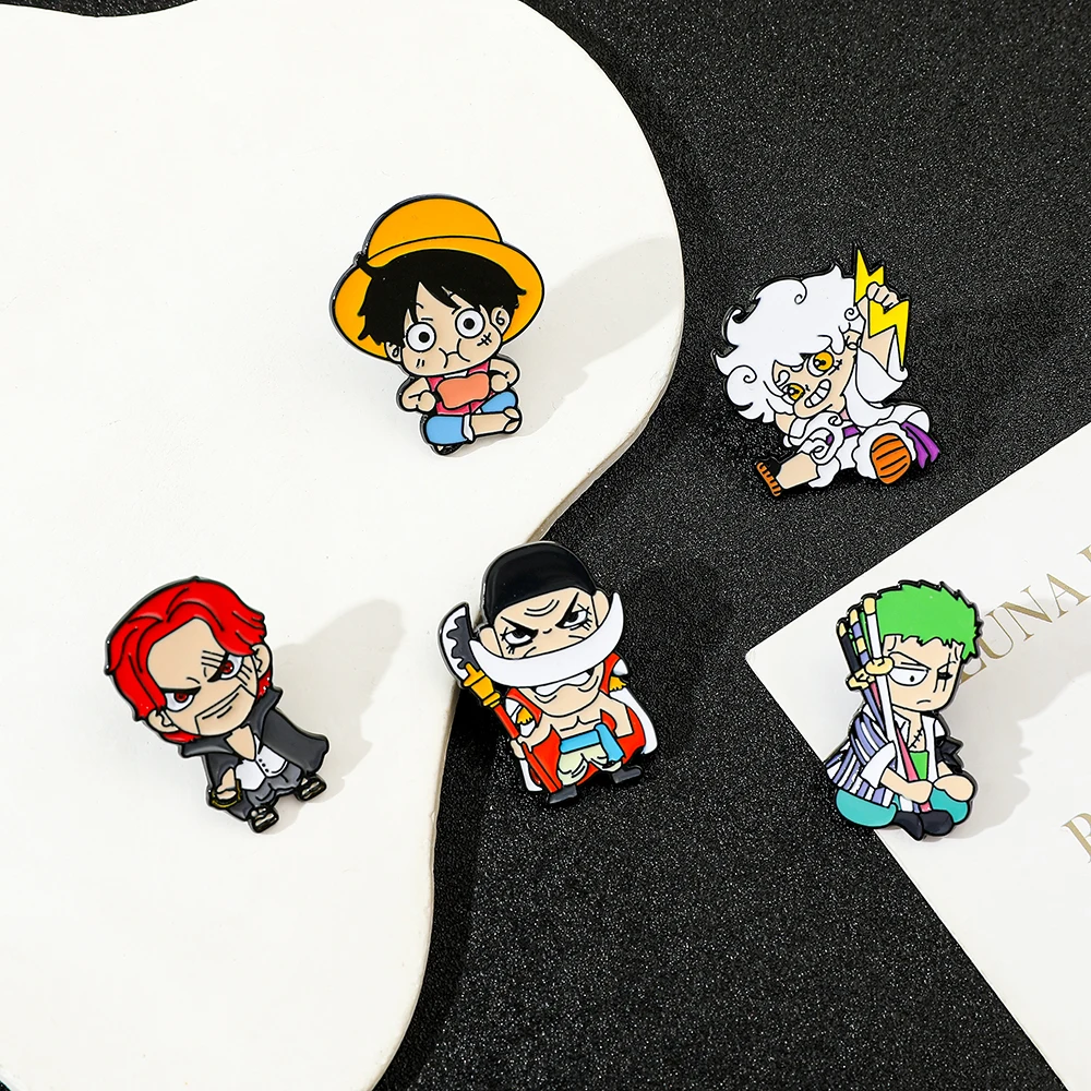 5 Pcs Personality Brooch Cute  - Cosplay Anime Zoro ulasan dan harga