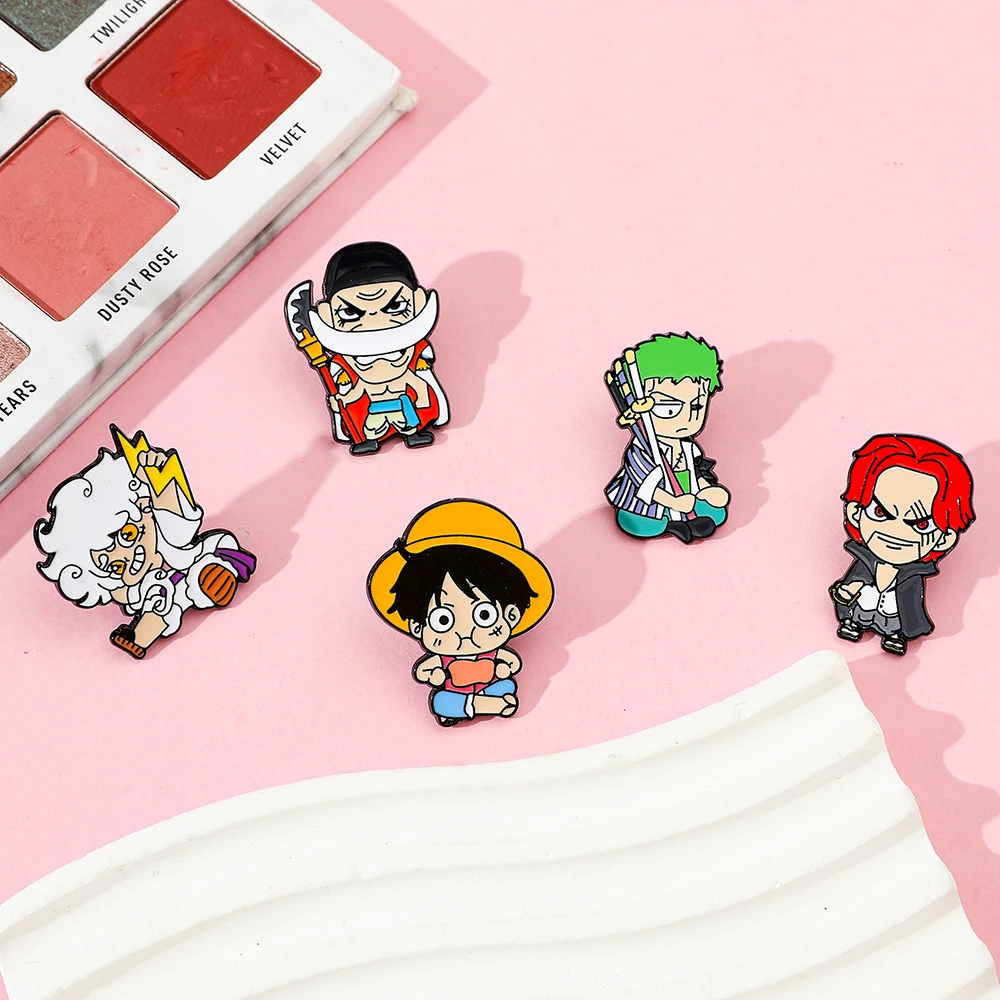 5 Pcs Personality Brooch Cute  - Cosplay Anime Zoro ulasan dan harga
