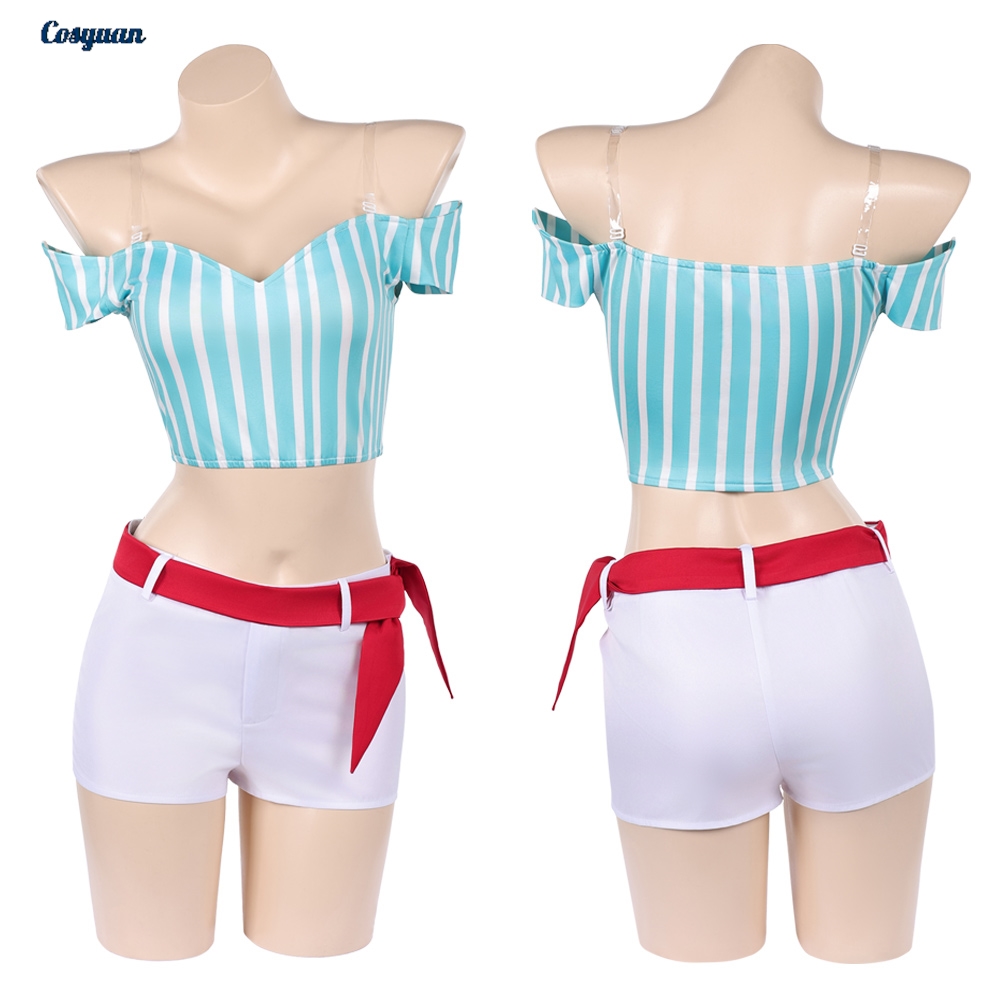 Anime Pirate Cosplay Nami Top  - Anime Cosplay Outfits Female ulasan dan harga